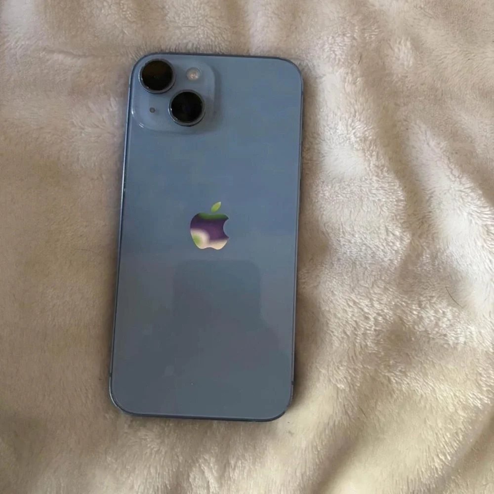 Apple Smartphone in Light Blue